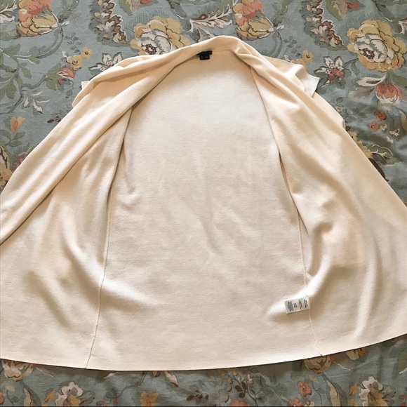 Theory Trincy Evian Open Front Long Cardigan Ivory - Picture 2 of 6